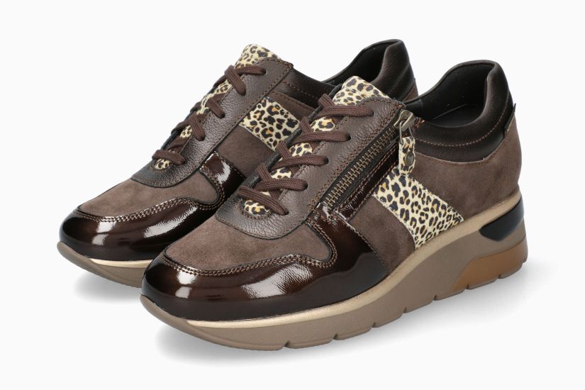 Baskets Elisia Brun Chaussures femmes Marque Mephisto Shop Nouvelle collection automne hiver 2024 Magasins Belgique Liège Eupen