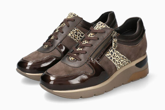 Baskets Elisia Brun Chaussures femmes Marque Mephisto Shop Nouvelle collection automne hiver 2024 Magasins Belgique Liège Eupen