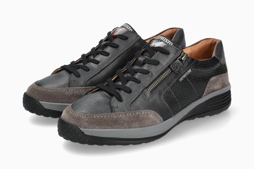 Baskets Sacco Gris Chaussures hommes Marque Mephisto Shop Nouvelle collection automne hiver 2024 Magasins Belgique Liège Eupen