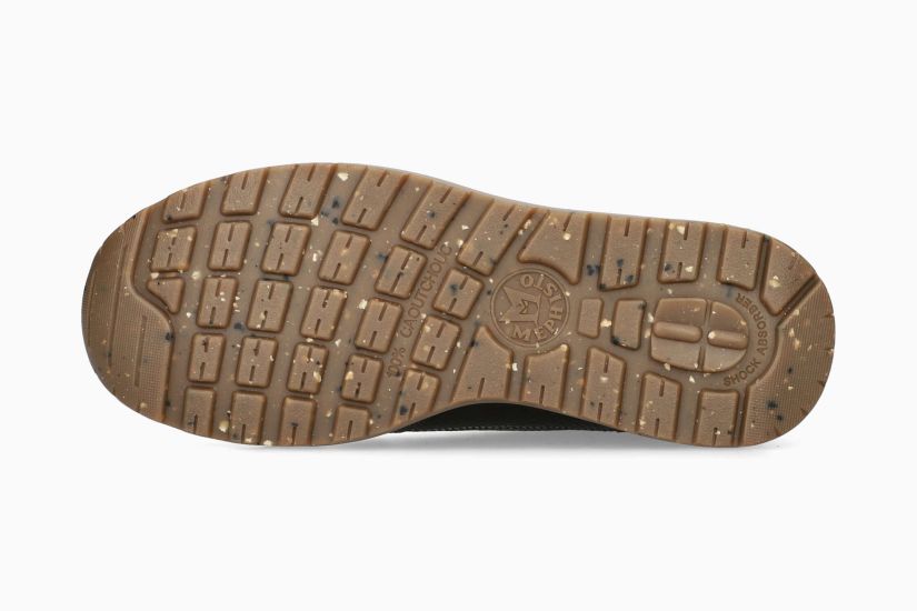 Bradley kaki gecombineerde sneakers 