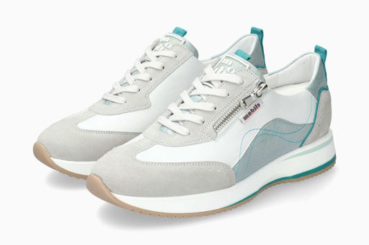 Baskets Mobils Ness Gris Chaussures cuir confortable femmes Marque Mephisto Shop Nouvelle collection Printemps/été 2025 Magasins Belgique Liège Eupen
