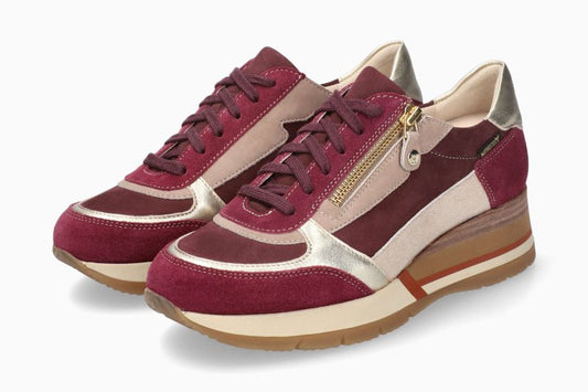 Baskets Tiziana Bordeaux Chaussures femmes Marque Mephisto Shop Nouvelle collection automne hiver 2025 Magasins Belgique Liège Eupen