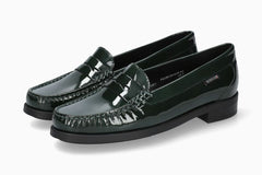 Neda Groene Mocassins