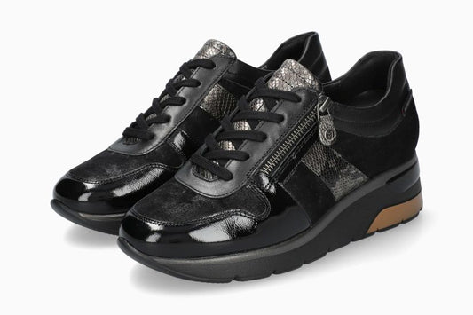 Baskets Elisia Noir Chaussures femmes Marque Mephisto Shop Nouvelle collection automne hiver 2025 Magasins Belgique Liège Eupen
