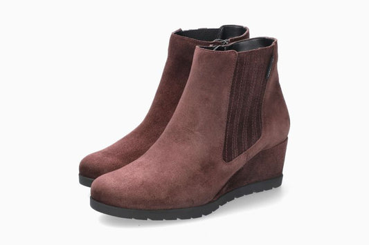 Boots Fiorina Bordeaux Chaussures femmes Marque Mephisto Shop Nouvelle collection automne hiver 2025 Magasins Belgique Liège Eupen