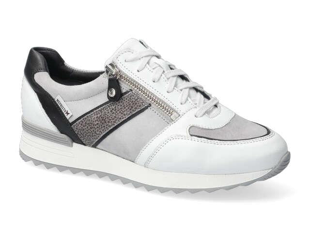 Baskets Toscana Blanc Combiné Chaussures cuir confortable femmes Marque Mephisto Shop Nouvelle collection Printemps/été 2026 Magasins Belgique Liège Eupen