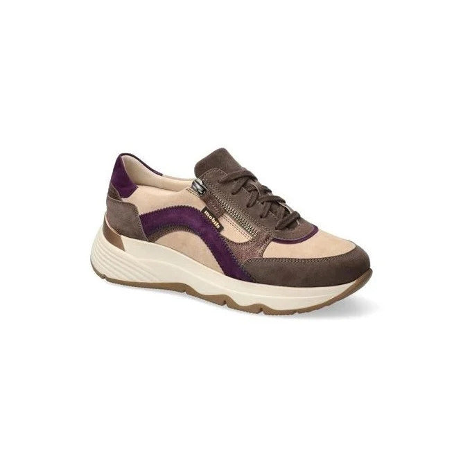 Baskets Mobils Laonie Brun Chaussures orthopédiques cuir femmes Marque Mephisto France Shop Nouvelle collection automne hiver 2026 Magasins Belgique Liège Eupen