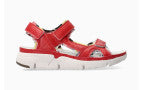 Sandales All Rounder Itsme Rouge Chaussures cuir confortable femmes Marque Mephisto Shop Magasins Belgique Liège Eupen