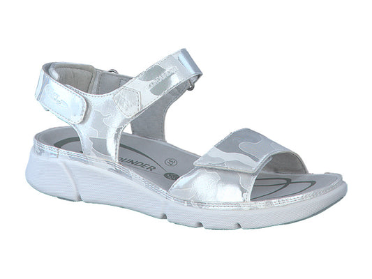 Sandales All Rounder Tabasa Argenté Chaussures cuir confortable femmes Marque Mephisto Shop Magasins Belgique Liège Eupen