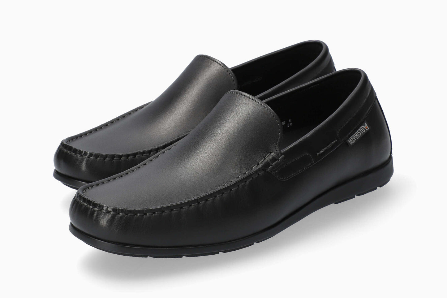 Mocassins Algoras Noir hommes Mephisto Belgique Liège Soldes Hiver 2024