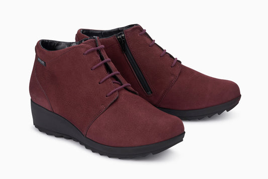 Bottines Athina Bordeaux femmes Mephisto Belgique Liège Eupen Soldes Hiver 2024