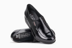 Mocassins Mobils Bertrane Noir Vernis