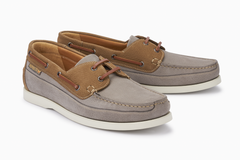 Bootsschuhe in Taupe