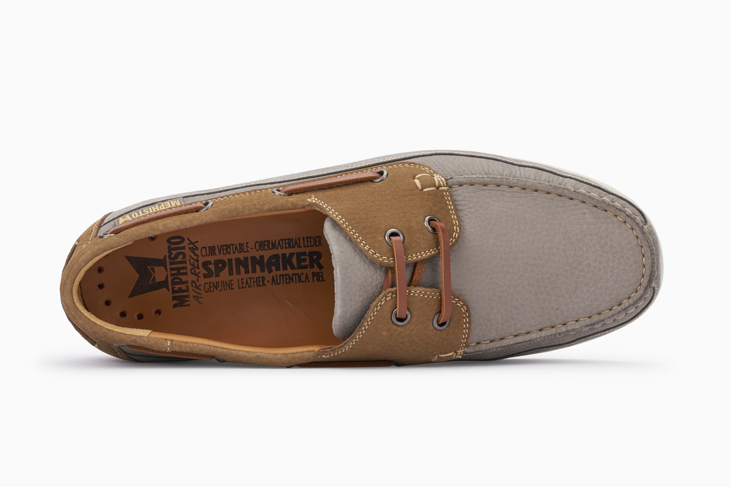 Bootsschuhe in Taupe