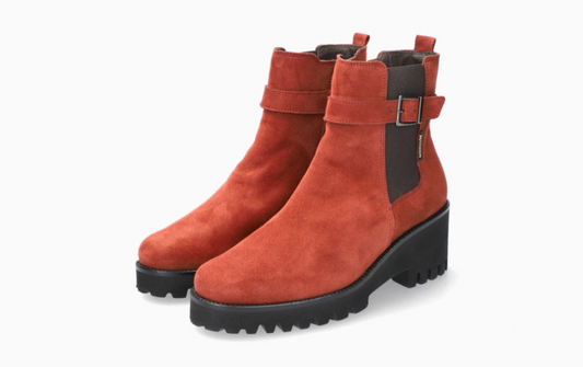 Boots Fauve Rouge