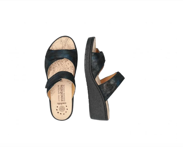 Mules Mobils Paula Bleu Foncé