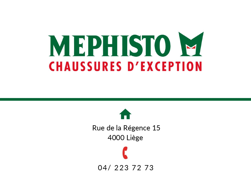 Carte cadeau Mephisto Belgique Liège