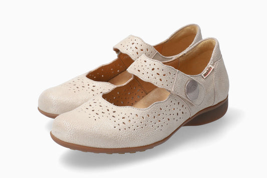 Lamballes Mobils Fabienne Beige Chaussures femmes Marque Mephisto Shop Nouvelle collection printemps été 2024 Magasins Belgique Liège Eupen