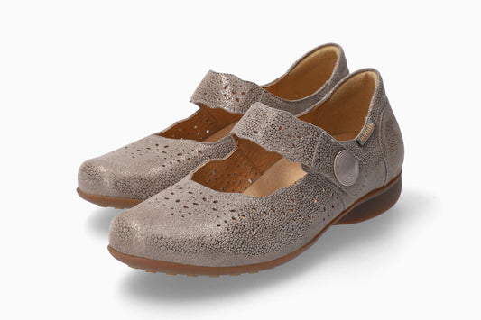 Lamballes Mobils Fabienne Taupe Chaussures femmes Marque Mephisto Shop Nouvelle collection printemps été 2024 Magasins Belgique Liège Eupen