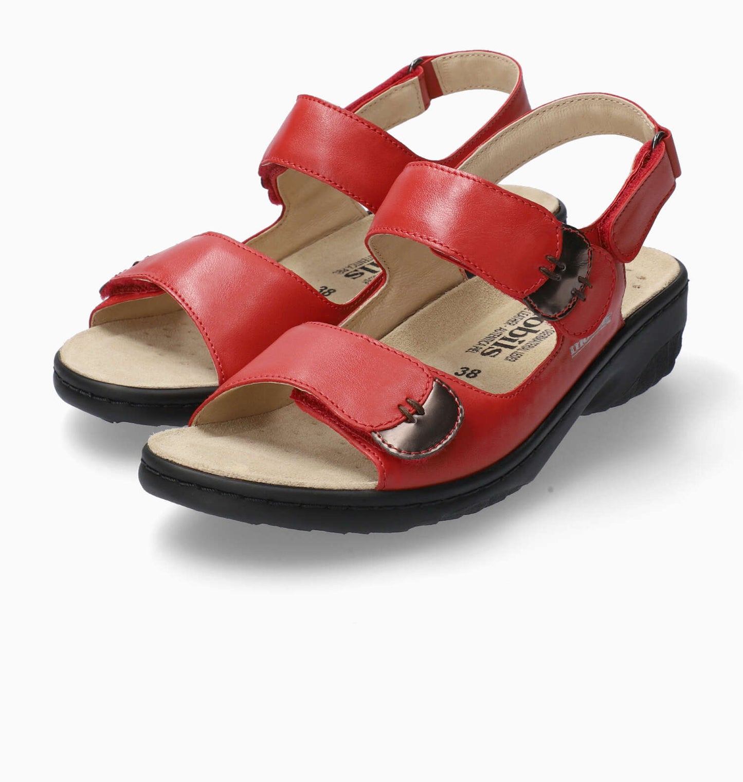 Sandales Mobils Getha Rouge chaussures Mephisto femmes Belgique Liège Eupen Nouvelle collection printemps été 2024 