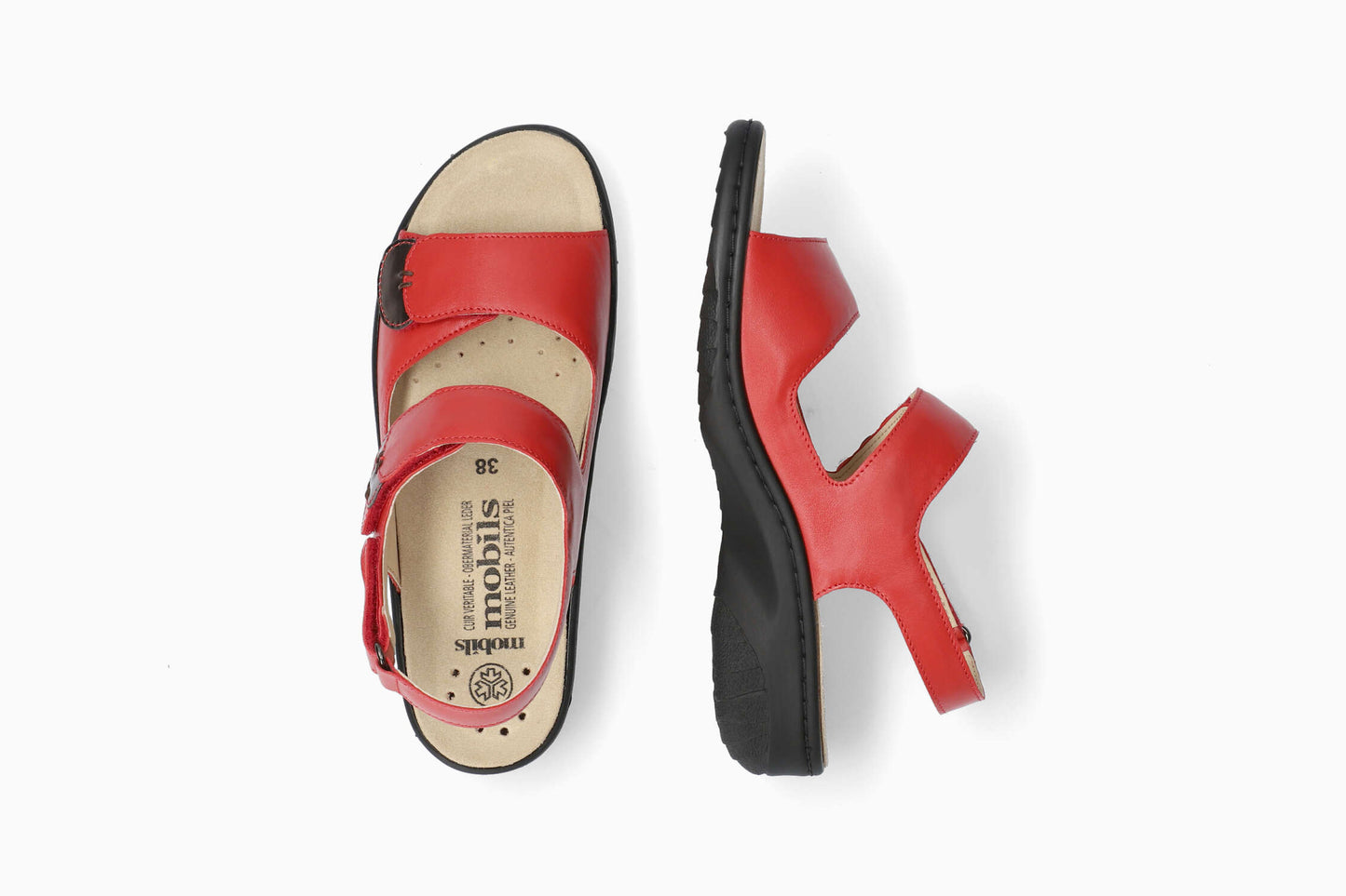 Mobils Getha Sandalen Rot