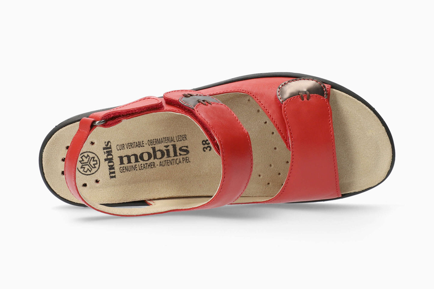 Mobils Getha Sandalen Rot