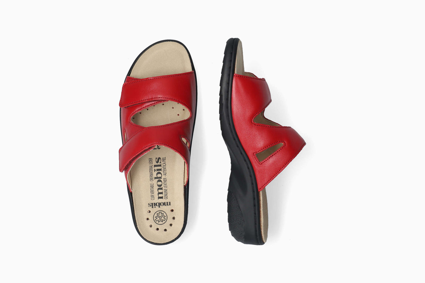 Mules Mobils Geva Rouge