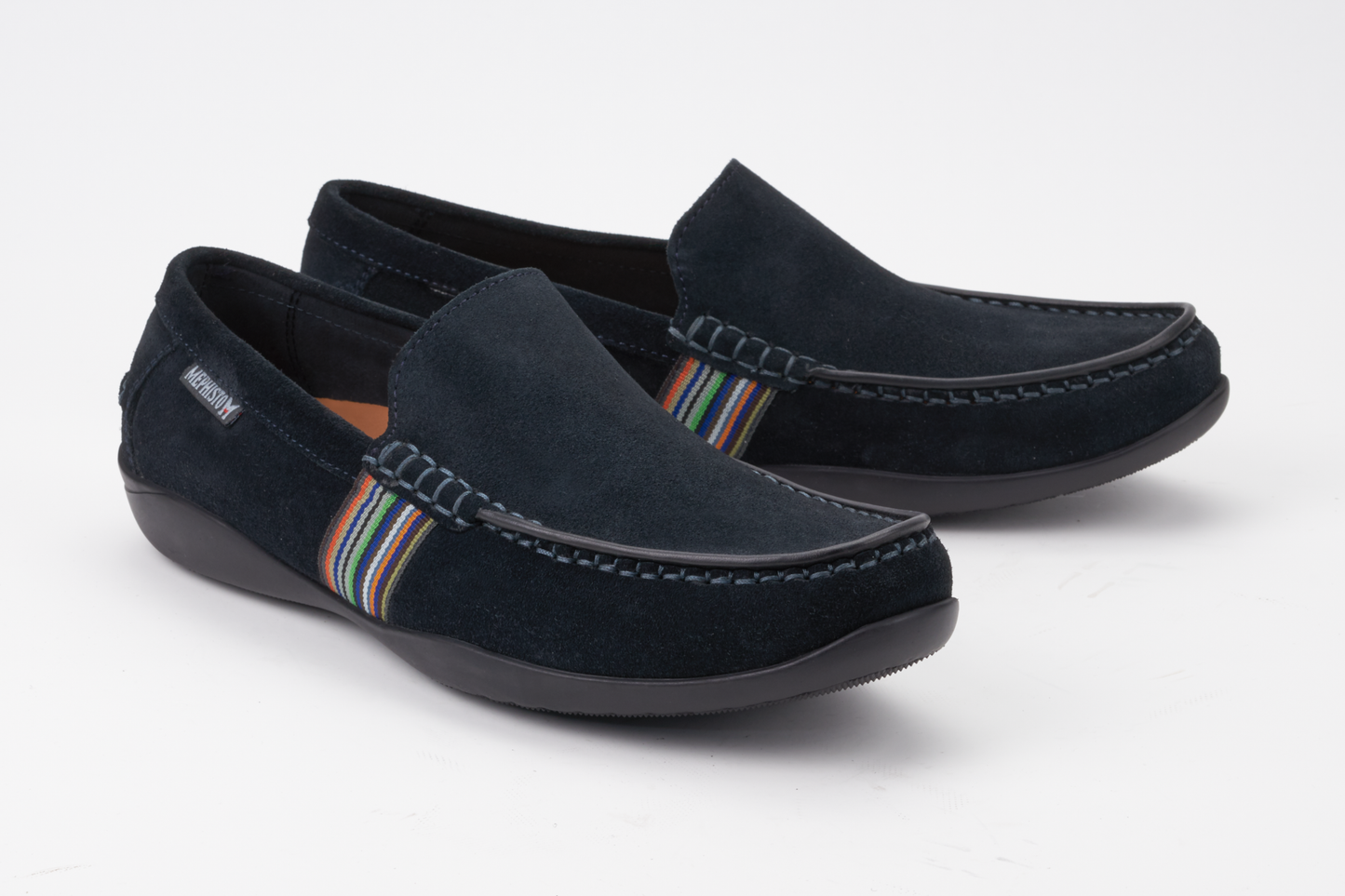 Mocassins Idris Bleu hommes Mephisto Belgique Liège Soldes Hiver 2024