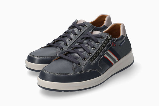Baskets Lisandro Bleu Chaussures cuir confortable hommes Marque Mephisto Shop Nouvelle collection Printemps/été 2025 Magasins Belgique Liège Eupen