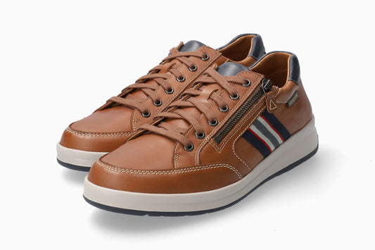Baskets Lisandro Camel Chaussures cuir confortable hommes Marque Mephisto Shop Nouvelle collection Printemps/été 2025 Magasins Belgique Liège Eupen