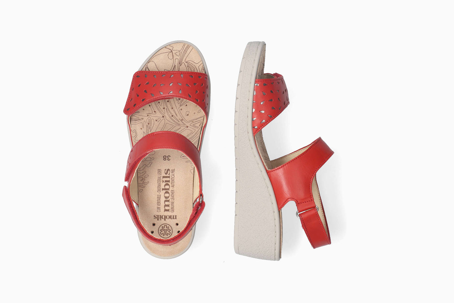 Sandales Mobils Penny Rouge