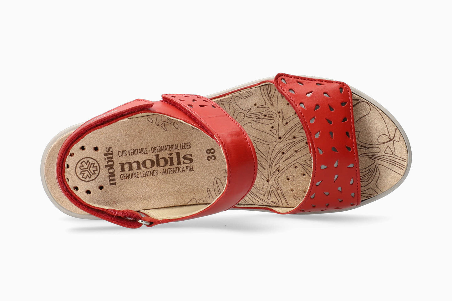 Sandales Mobils Penny Rouge