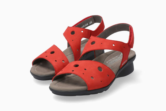 Rode Phiby-sandalen