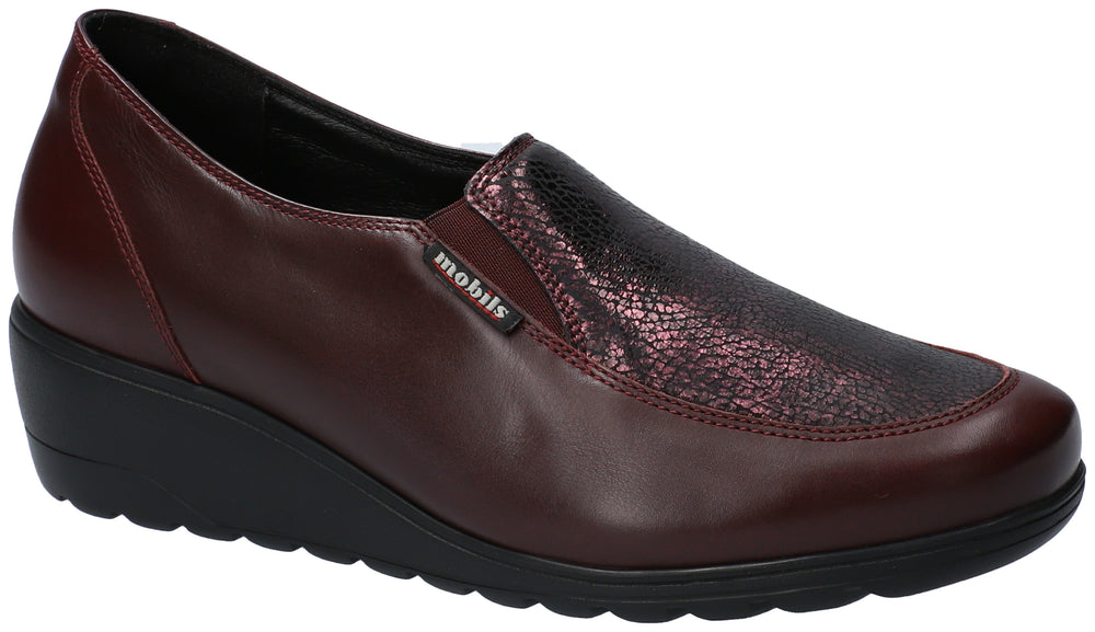 Mocassins Mobils Bertrane bordeauxrood