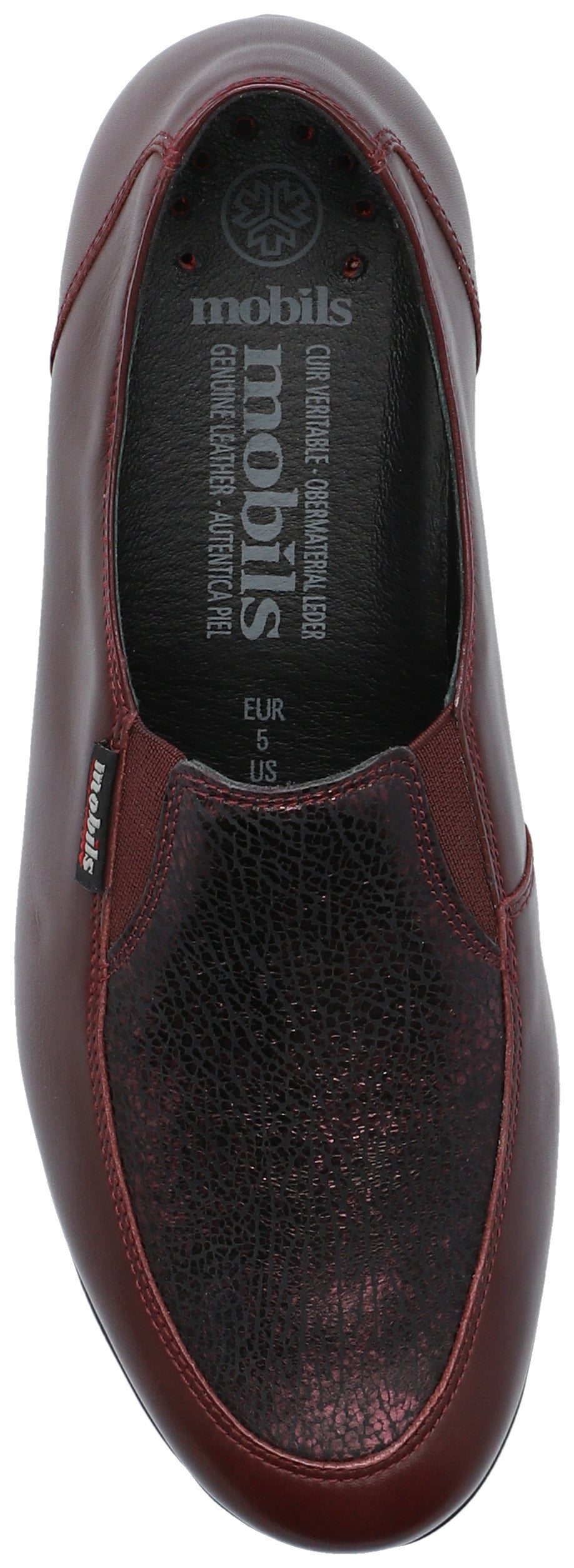 Mocassins Mobils Bertrane Bordeaux
