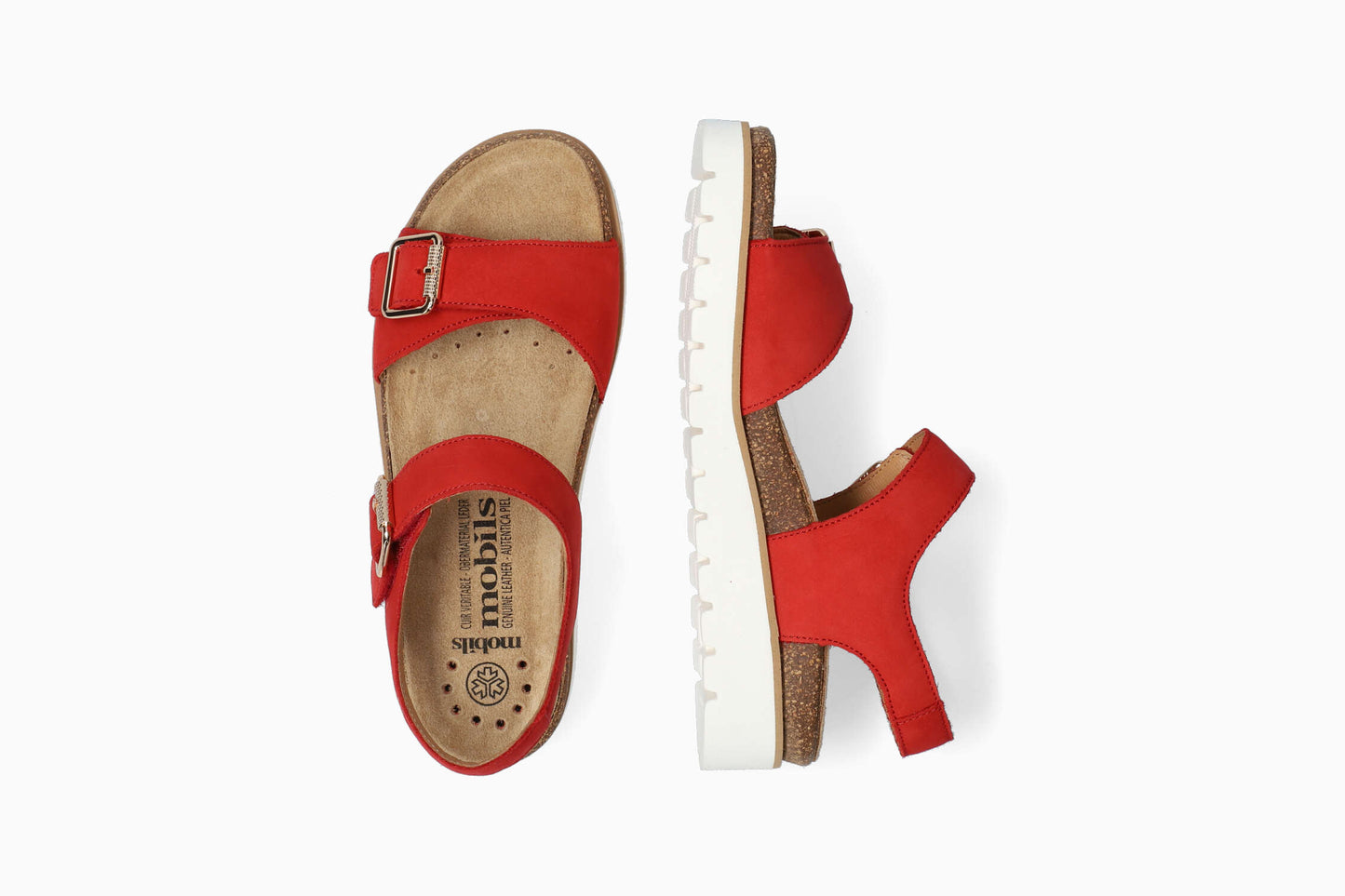 Sandales Mobils Tarina Rouge