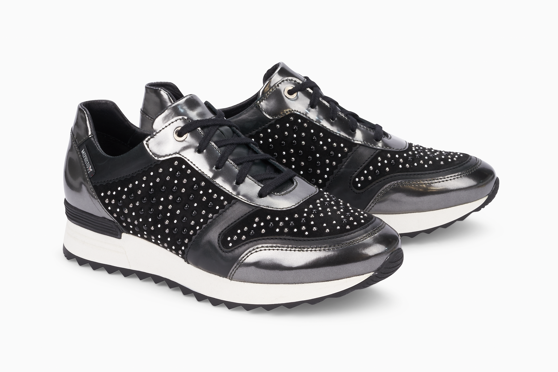 Baskets Tyna Noir femmes Mephisto Belgique Liège Eupen Soldes 2023