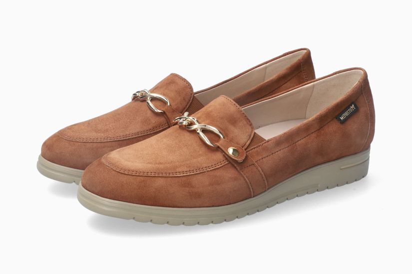 Mocassins Juliana Camel Chaussures femmes Marque Mephisto Shop Nouvelle collection printemps été 2024 Magasins Belgique Liège Eupen