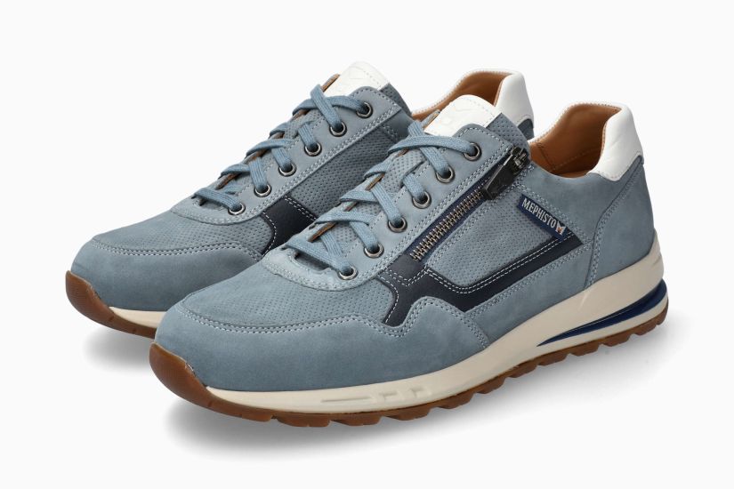 Baskets Bradley bleu ciel hommes Mephisto Belgique Liège